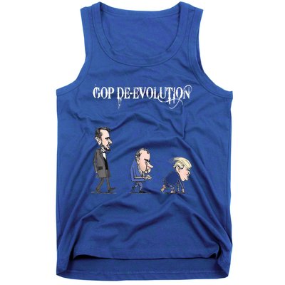 Anti Trump Republican Gop De Evolution Gift Gorilla Channel Gift Tank Top