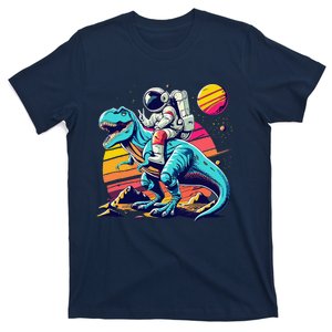 Astronaut T Rex Space Birthday Funny T-Shirt