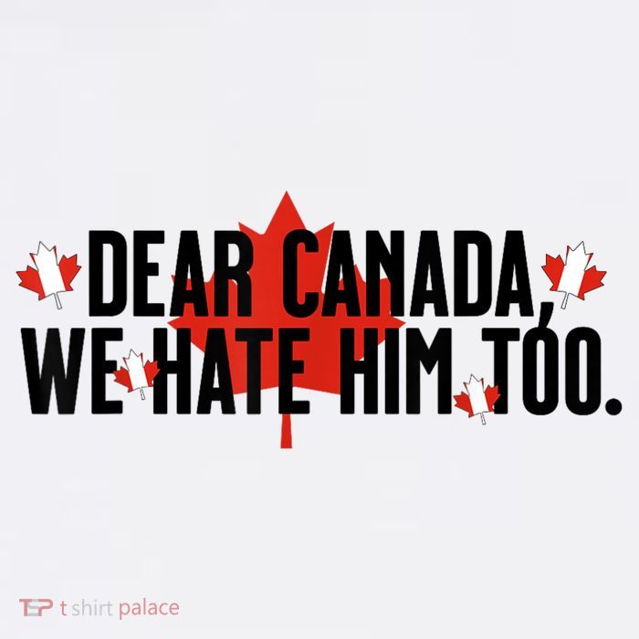Anti Trump Retro Vintage Apparel Tees Dear Canada We Hate Him Too Anti Trump Political Protest Baby Bodysuit