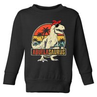 Abuelasaurus T Rex Dinosaur Abuela Saurus Family Matching Toddler Sweatshirt