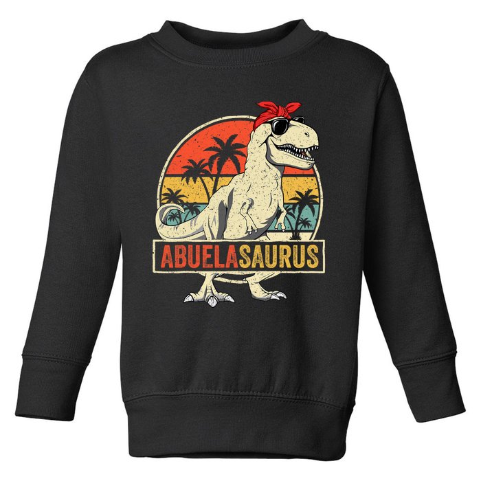 Abuelasaurus T Rex Dinosaur Abuela Saurus Family Matching Toddler Sweatshirt