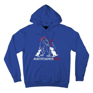 Auntiesaurus T Rex Dinosaur Mothers Day Christmas Hoodie