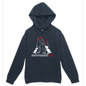 Auntiesaurus T Rex Dinosaur Mothers Day Christmas Urban Pullover Hoodie