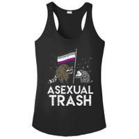 Asexual Trash Raccoon Opossum Asexual Flag Ace Pride Lgbtq Ladies PosiCharge Competitor Racerback Tank