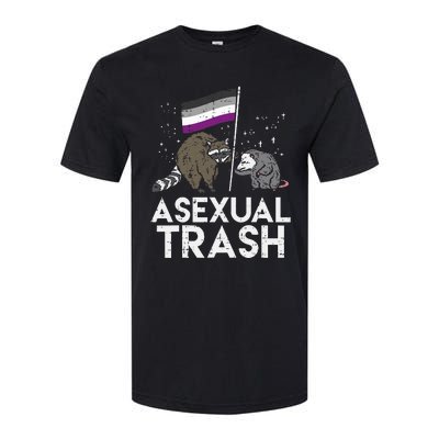 Asexual Trash Raccoon Opossum Asexual Flag Ace Pride Lgbtq Softstyle® CVC T-Shirt