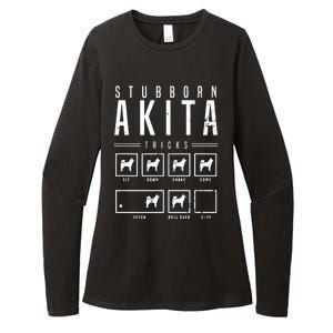 Akita T Stubborn Akita Tricks Gift Womens CVC Long Sleeve Shirt