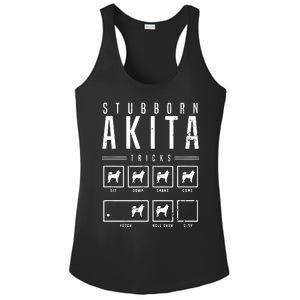 Akita T Stubborn Akita Tricks Gift Ladies PosiCharge Competitor Racerback Tank