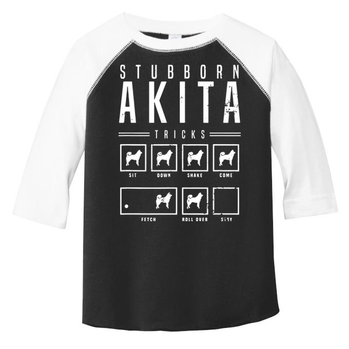 Akita T Stubborn Akita Tricks Gift Toddler Fine Jersey T-Shirt