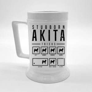 Akita T Stubborn Akita Tricks Gift Beer Stein