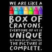 Ack To School Teacher We Are Like A Box Of Crayons Cooling Performance Crew T-Shirt