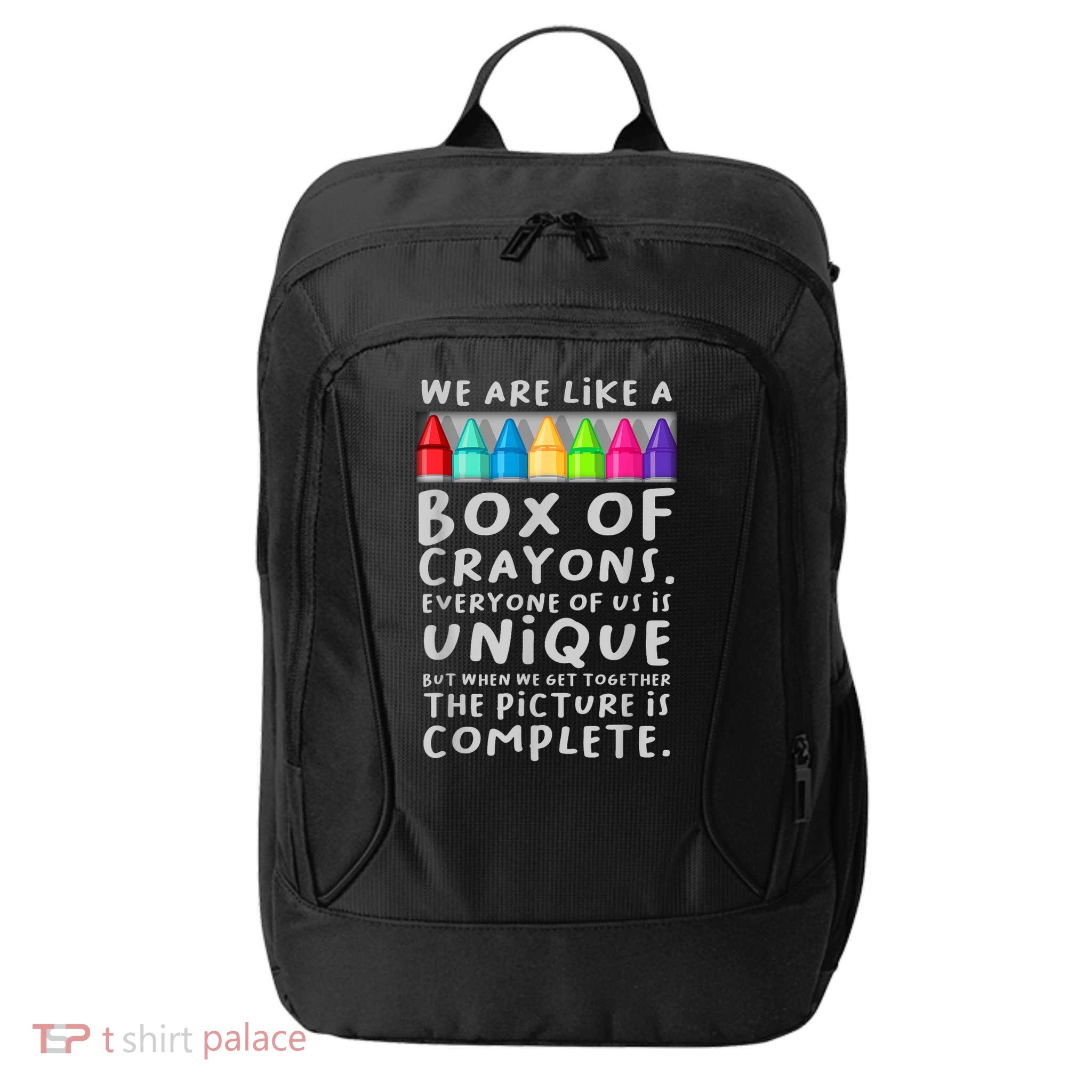 Ack To School Teacher We Are Like A Box Of Crayons City Backpack