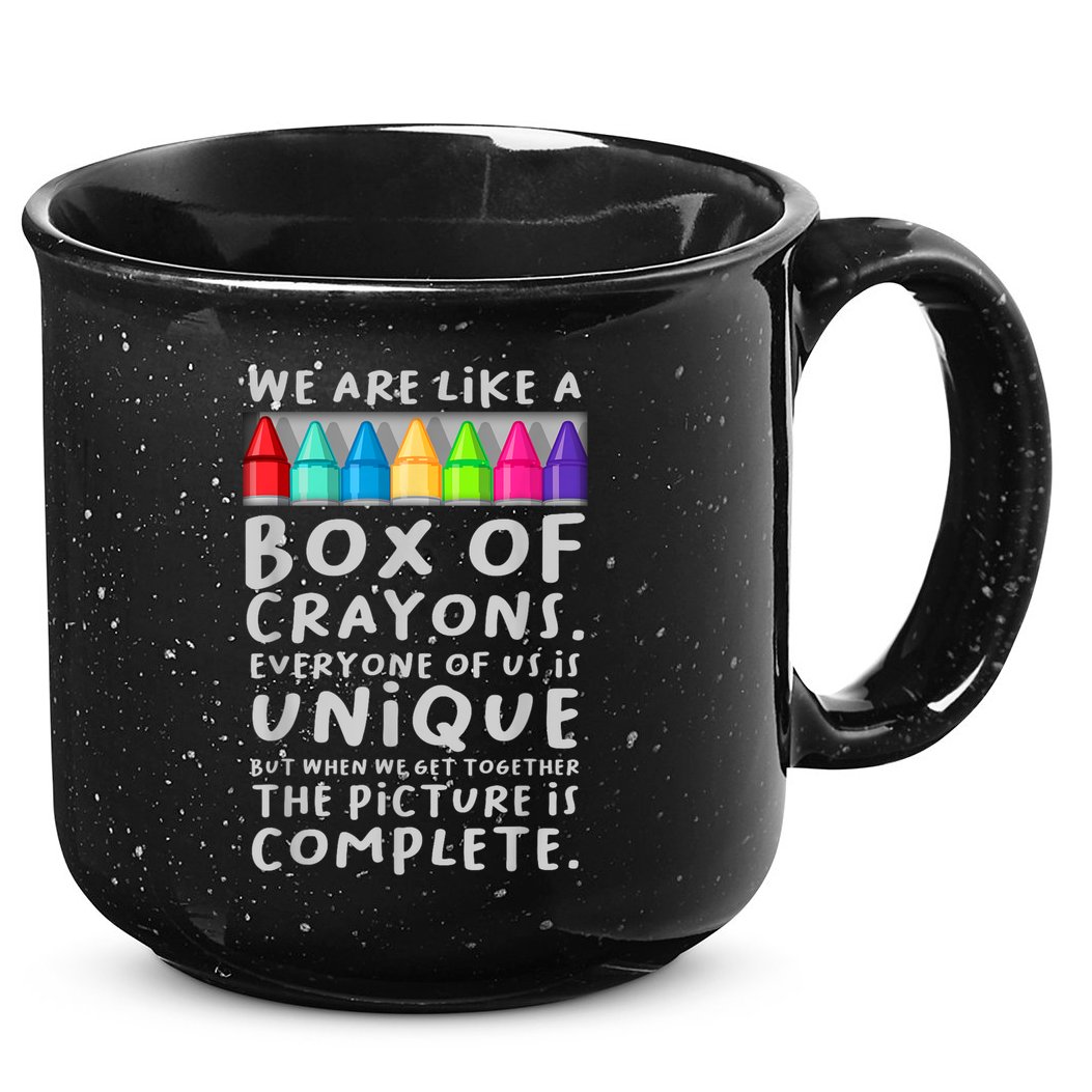 Ack To School Teacher We Are Like A Box Of Crayons 15oz Campfire Ceramic Mug