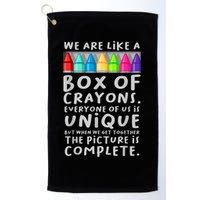 Ack To School Teacher We Are Like A Box Of Crayons Golf Towel