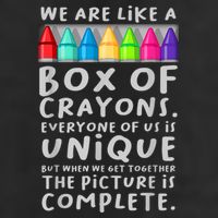 Ack To School Teacher We Are Like A Box Of Crayons Golf Towel
