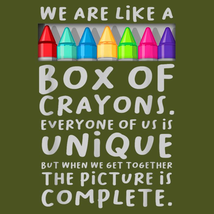 Ack To School Teacher We Are Like A Box Of Crayons Sustainable Bucket Hat