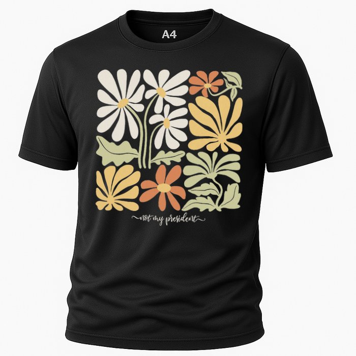 Anti Trump Subtle Not My President Flowers Statement Cooling Performance Crew T-Shirt
