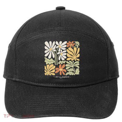 Anti Trump Subtle Not My President Flowers Statement 7-Panel Snapback Hat