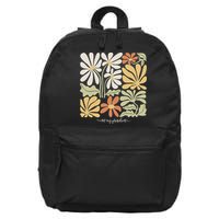 Anti Trump Subtle Not My President Flowers Statement 16 in Basic Backpack