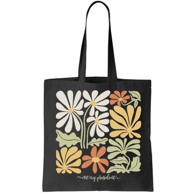 Anti Trump Subtle Not My President Flowers Statement Bag