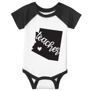 Arizona Teacher State Pride For Red For Ed Strike Infant Baby Jersey Bodysuit