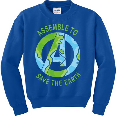 Assemble To Save The Earth Happy Earth Day Great Gift Kids Sweatshirt