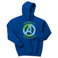 Assemble To Save The Earth Happy Earth Day Great Gift Kids Hoodie