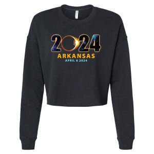 Arkansas Total Solar Eclipse 2024 Cropped Pullover Crew