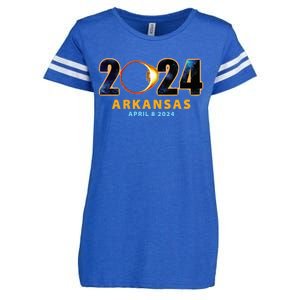 Arkansas Total Solar Eclipse 2024 Enza Ladies Jersey Football T-Shirt