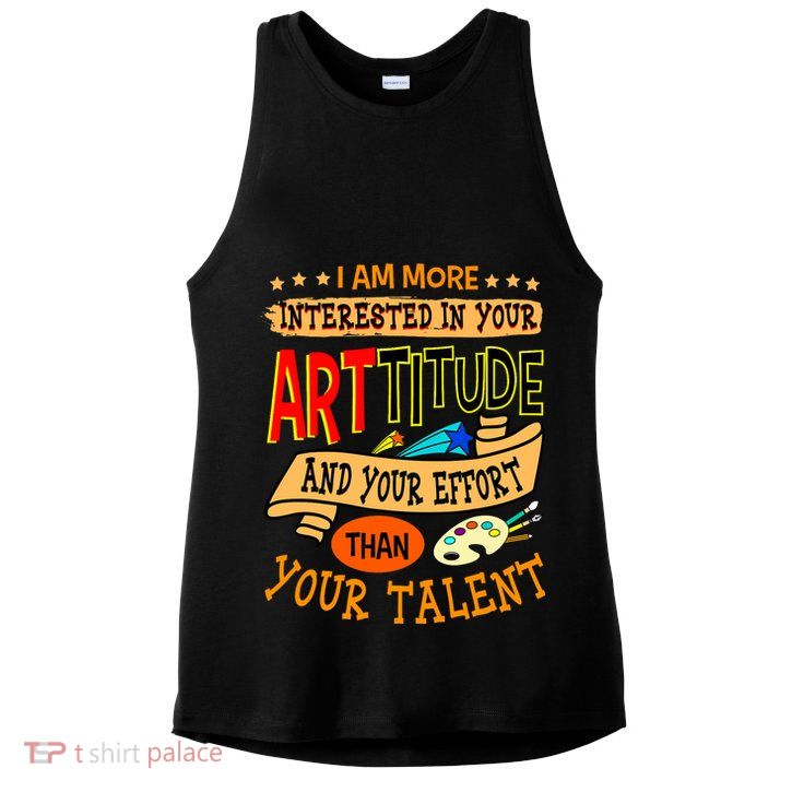 Art Teacher Student School Artist Illustrator Painter Ladies PosiCharge Tri-Blend Wicking Tank