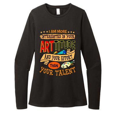 Art Teacher Student School Artist Illustrator Painter Womens CVC Long Sleeve Shirt