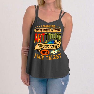 Art Teacher Student School Artist Illustrator Painter Women's Strappy Tank