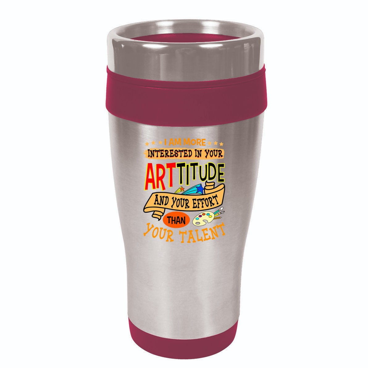 Art Teacher Student School Artist Illustrator Painter 16oz Travel Tumbler