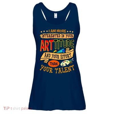 Art Teacher Student School Artist Illustrator Painter Ladies Essential Flowy Tank