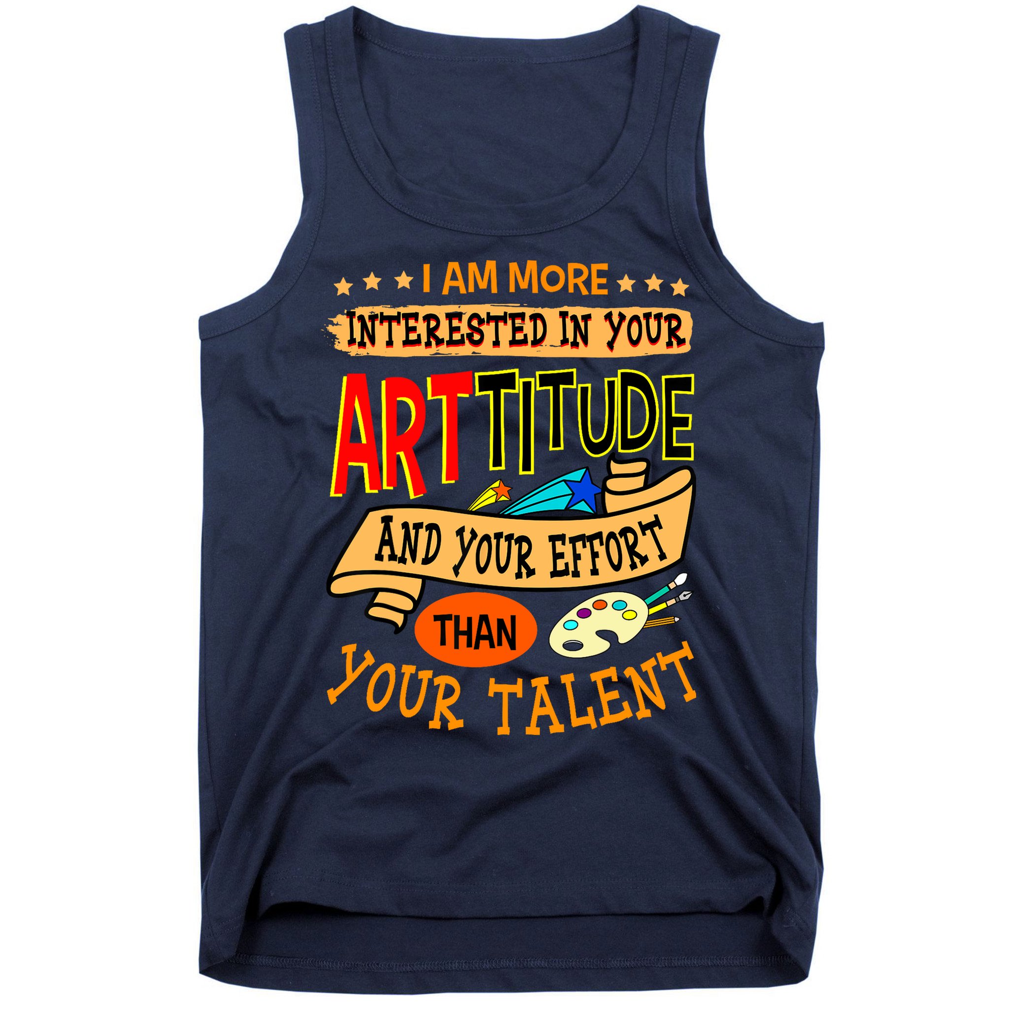 Art Teacher Student School Artist Illustrator Painter Tank Top