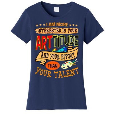 Art Teacher Student School Artist Illustrator Painter Women's T-Shirt