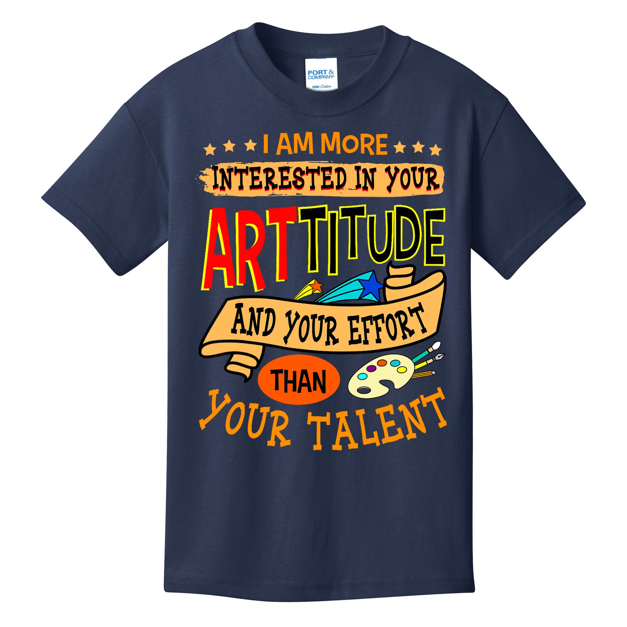 Art Teacher Student School Artist Illustrator Painter Kids T-Shirt