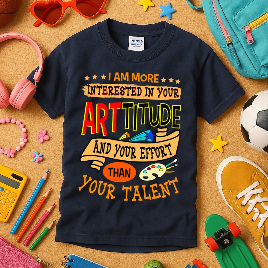 Art Teacher Student School Artist Illustrator Painter Kids T-Shirt