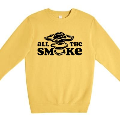 All The Smoke Funny Basketball Podcast Premium Crewneck Sweatshirt