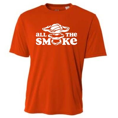 All The Smoke Funny Basketball Podcast Cooling Performance Crew T-Shirt