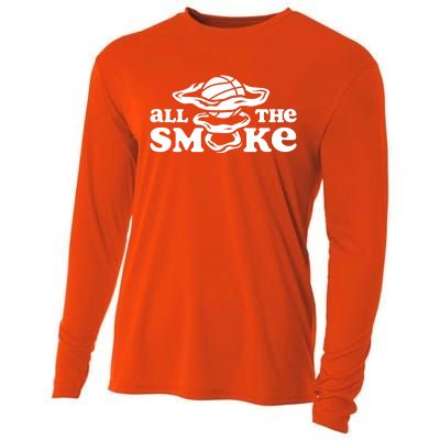 All The Smoke Funny Basketball Podcast Cooling Performance Long Sleeve Crew