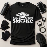 All The Smoke Funny Basketball Podcast Cooling Performance Crew T-Shirt
