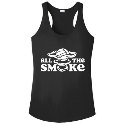 All The Smoke Funny Basketball Podcast Ladies PosiCharge Competitor Racerback Tank