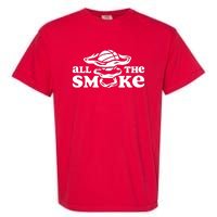 All The Smoke Funny Basketball Podcast Garment-Dyed Heavyweight T-Shirt