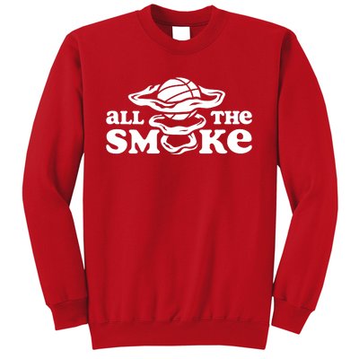 All The Smoke Funny Basketball Podcast Sweatshirt