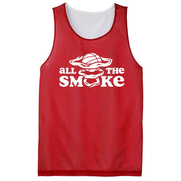 All The Smoke Funny Basketball Podcast Mesh Reversible Basketball Jersey Tank