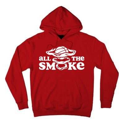 All The Smoke Funny Basketball Podcast Tall Hoodie
