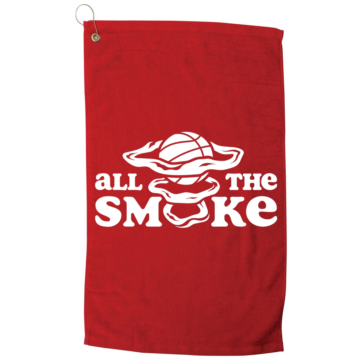 All The Smoke Funny Basketball Podcast Golf Towel