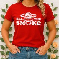 All The Smoke Funny Basketball Podcast Womens T-Shirt