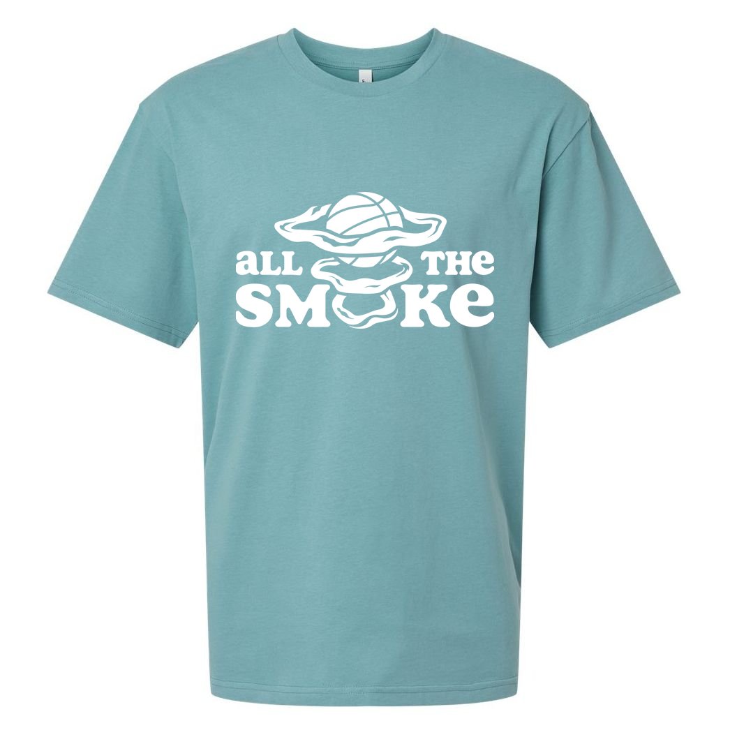 All The Smoke Funny Basketball Podcast Sueded Cloud Jersey T-Shirt