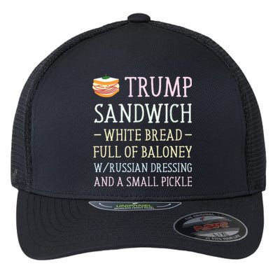 Anti Trump Sandwich Sign Funny Flexfit Unipanel Trucker Cap